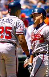 Andruw Jones and Chipper Jones