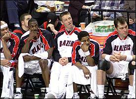 Blazers Bench